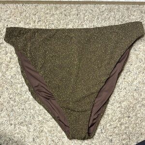 Good American BETTER BIKINI BOTTOM GSW0104 CHOCOLATE003 Size 3XL (6) NWT